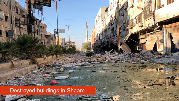 Destruction in Shaam